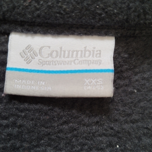 COLUMBIA Fleece Zip Down Jacket | size XXS - Picture 4 of 5